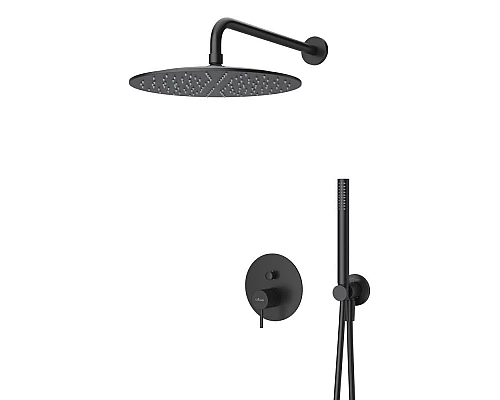 Душевая система CEZARES LEAF-DSIP-30-L-NOP черный матовый