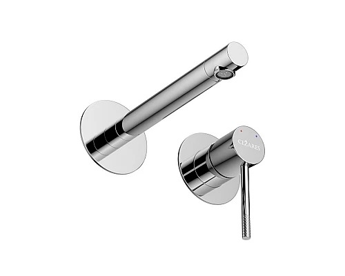 Смеситель для раковины встраиваемый с внутренней частью, без донного клапана CEZARES RELAX-BLI2-2-01-W0