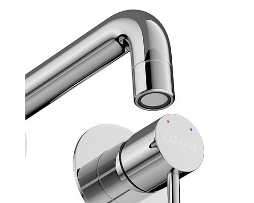 Смеситель для раковины встраиваемый с внутренней частью, без донного клапана CEZARES RELAX-BLI2-1-01-W0