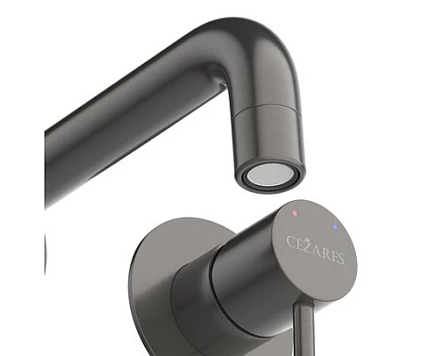 Смеситель для раковины встраиваемый с внутренней частью, без донного клапана CEZARES RELAX-BLI2-1-GM-W0