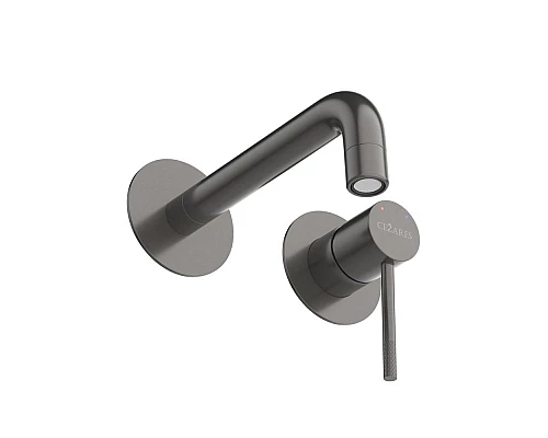 Смеситель для раковины встраиваемый с внутренней частью, без донного клапана CEZARES RELAX-BLI2-1-GM-W0