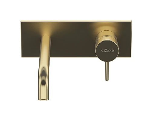 Смеситель для раковины встраиваемый однорычажный, с тонкой ручкой CEZARES LEAF-BLI1-20-L-SR