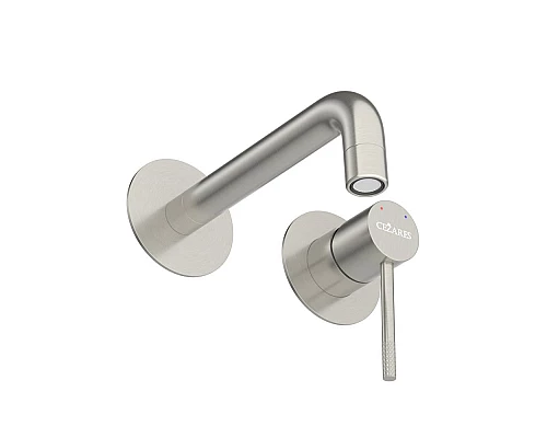 Смеситель для раковины встраиваемый с внутренней частью, без донного клапана CEZARES RELAX-BLI2-1-IN-W0