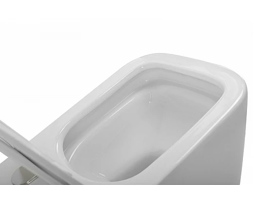 Унитаз подвесной безободковый с сиденьем BelBagno DUE 2.0 BB7107CHR/SC