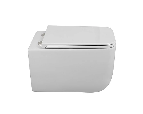 Унитаз подвесной безободковый с сиденьем дюропласт soft close BelBagno LUCE-TOR BB076CH-TOR/SC