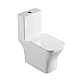Унитаз-моноблок с сиденьем дюропласт soft close, P-trap BelBagno NEON BB8617CPR-MN/SC