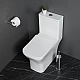 Унитаз-моноблок с сиденьем дюропласт soft close, P-trap BelBagno NEON BB8617CPR-MN/SC