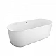 Отдельностоящая, овальная акриловая ванна в комплекте со сливом-переливом BelBagno BB709-1700-780