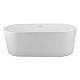 Отдельностоящая овальная акриловая ванна в комплекте со сливом-переливом BelBagno BB411-1700-800