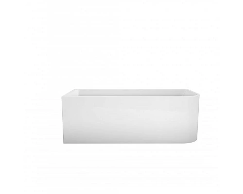Пристенная, прямоугольная акриловая ванна в комплекте со сливом-переливом BelBagno BB712-1500-730-L левосторонняя