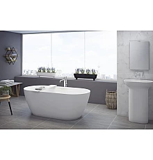 Ванна из литьевого мрамора CEZARES TITAN-ROUND-170-75-57