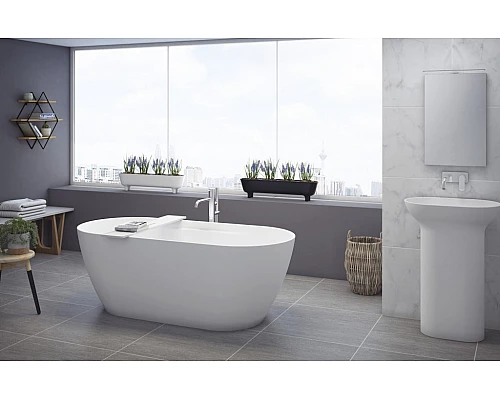 Ванна из литьевого мрамора CEZARES TITAN-ROUND-170-75-57