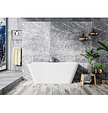 Ванна из искусственного камня Solid Surface 1700x800x600 CEZARES CZR-LINER-170-80-60-SSB