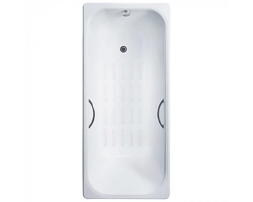Заказать Ванна чугунная Delice Aurora 150х70 с с отверстиями под ручки и антискользящим покрытием DLR230603R-AS в магазине сантехники Santeh-Crystal.ru