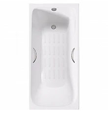 Ванна чугунная Delice Continental PLUS 170х70 с отверстиями под ручки и антискользящим покрытием DLR230634R-AS