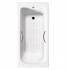 Ванна чугунная Delice Fort 200х85 с отверстиями под ручки и антискользящим покрытием DLR230622R-AS