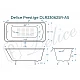 Ванна чугунная Delice Prestige 170х75 с отверстиями под ручки и антискользящим покрытием DLR230625R-AS