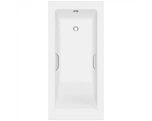 Ванна из литьевого мрамора Delice Diapason 150х75 матовая с ручками Хром DLR330014R-M