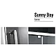 Заказать Душевой уголок 80х80 см Gemy Sunny Bay S28061 прозрачное в магазине сантехники Santeh-Crystal.ru