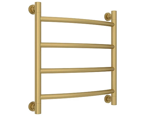 Заказать Полотенцесушитель водяной 500х500 золотой матовый Сунержа Галант+ 032-0200-5050 в магазине сантехники Santeh-Crystal.ru