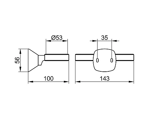 Купить Держатель двойной KEUCO City.2 02751010000 в магазине сантехники Santeh-Crystal.ru