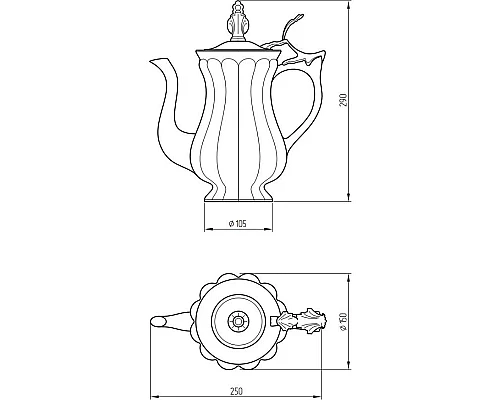 Заказать Графин Migliore Olivia 24923 в магазине сантехники Santeh-Crystal.ru