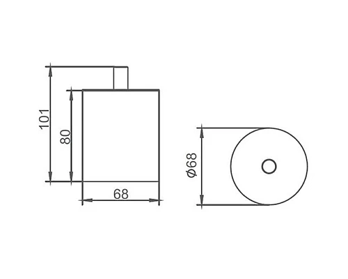 Баночка для ванной AltroBagno AltroBagnoCBJ083002Cr