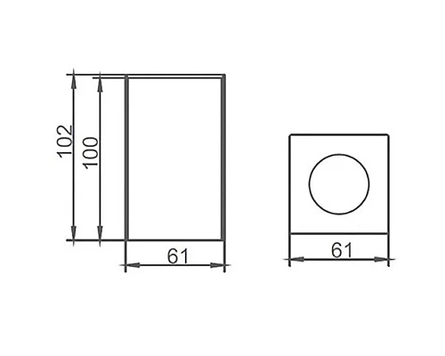 Бокс для салфеток AltroBagno AltroBagnoBH083101Cr