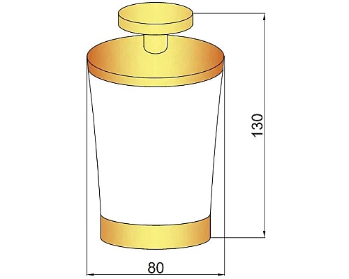 Приобрести Баночка Boheme 10215 в магазине сантехники Santeh-Crystal.ru