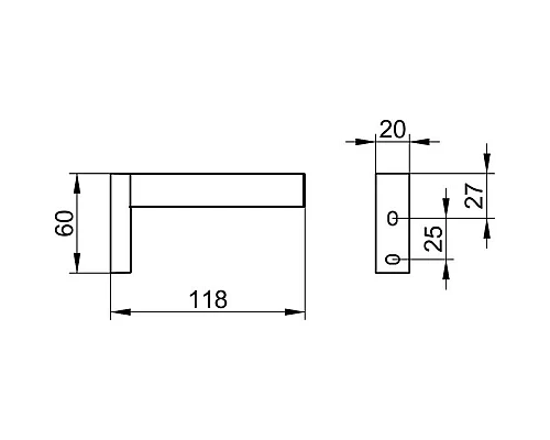 Заказать Держатель запасного рулона KEUCO Edition 90 Square 19163010000 в магазине сантехники Santeh-Crystal.ru