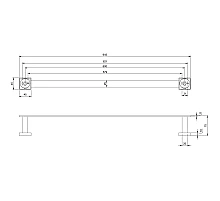 Полотенцедержатель 64,5 см Villeroy & Boch Elements-Striking TVA152002000K5
