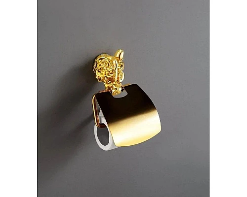 Приобрести Держатель для туалетной бумаги золото Art&Max Rose AM-0919-Do в магазине сантехники Santeh-Crystal.ru