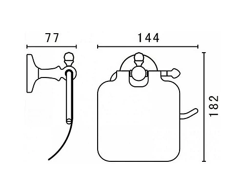 Купить Держатель туалетной бумаги Art&Max Antic Crystal AM-E-2683SJ-Br в магазине сантехники Santeh-Crystal.ru