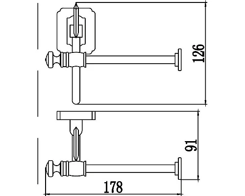 Заказать Держатель туалетной бумаги Savol 64 S-006452 в магазине сантехники Santeh-Crystal.ru
