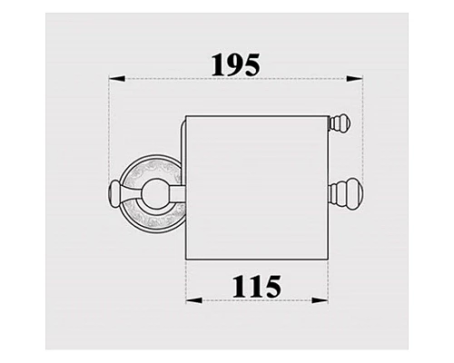 Приобрести Держатель туалетной бумаги Magliezza Primavera 80308-BR в магазине сантехники Santeh-Crystal.ru