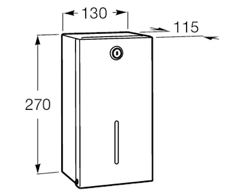 Заказать Диспенсер туалетной бумаги 2 рулона Roca Public 817408002 в магазине сантехники Santeh-Crystal.ru