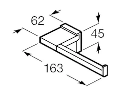Приобрести Держатель туалетной бумаги Roca Rubik 816850024 в магазине сантехники Santeh-Crystal.ru