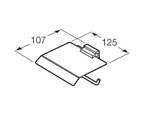 Приобрести Держатель туалетной бумаги Roca Rubik 816849001 в магазине сантехники Santeh-Crystal.ru