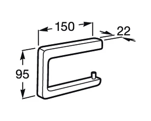 Приобрести Держатель туалетной бумаги Roca Tempo 817034001 в магазине сантехники Santeh-Crystal.ru