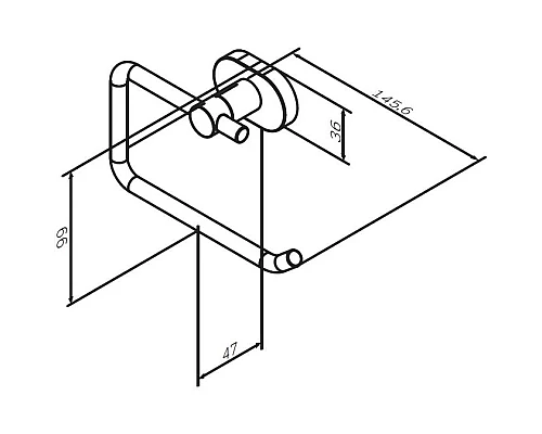 Приобрести Держатель туалетной бумаги Am.Pm Sense L A7434100 в магазине сантехники Santeh-Crystal.ru