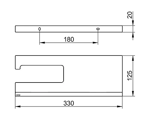 Купить Держатель туалетной бумаги KEUCO Edition 90 Square 19173018000 в магазине сантехники Santeh-Crystal.ru