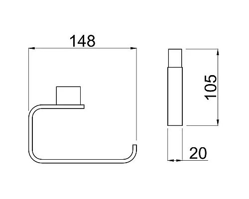 Приобрести Держатель туалетной бумаги Allen Brau Infinity 6.21007-00 в магазине сантехники Santeh-Crystal.ru