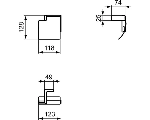 Приобрести Держатель туалетной бумаги Ideal Standard Conca T4496A5 в магазине сантехники Santeh-Crystal.ru