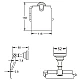 Заказать Держатель туалетной бумаги Rose RG1105 в магазине сантехники Santeh-Crystal.ru