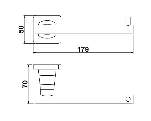 Приобрести Держатель туалетной бумаги Rose RG1505H в магазине сантехники Santeh-Crystal.ru