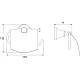 Приобрести Держатель туалетной бумаги Rose RG1905H в магазине сантехники Santeh-Crystal.ru