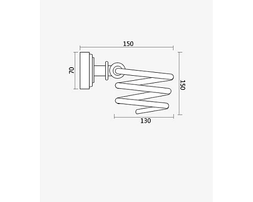 Купить Держатель фена Magliezza Kollana 80511-CR в магазине сантехники Santeh-Crystal.ru