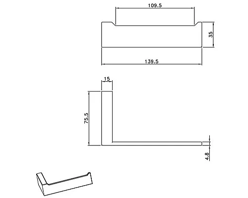 Держатель туалетной бумаги AltroBagno Aperto AltroBagnoAperto080904NeOp