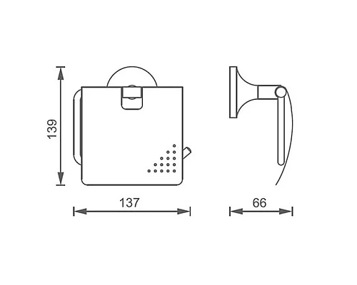 Держатель туалетной бумаги AltroBagno Corposo AltroBagnoCorposo080911Or