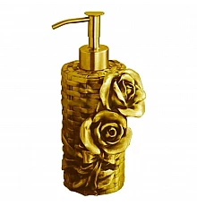 Дозатор жидкого мыла настольный золото Art&Max Rose AM-0091A-Do